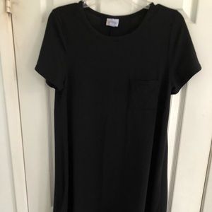 Lularoe Carly Dress- Solid Black-Size Small